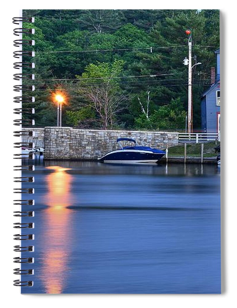 Alton Bay Spiral Notebook featuring the photograph Alton Fire Station by Steve Brown