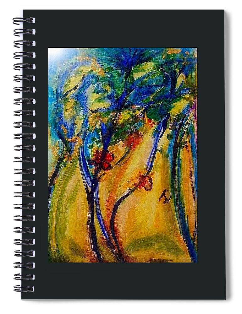 Always Spiral Notebook featuring the painting Always improving by Judith Desrosiers