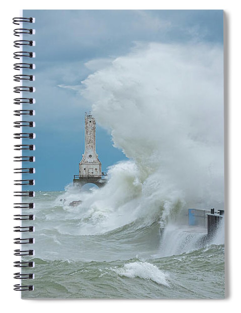 Sea Spiral Notebook featuring the photograph Amazing Beautiful and Powerful by James Meyer
