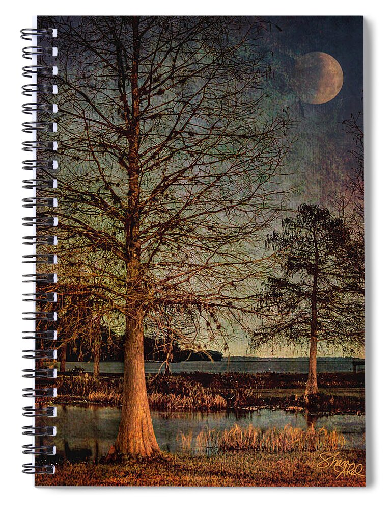 Moon Spiral Notebook featuring the photograph Ambient Light by Shara Abel