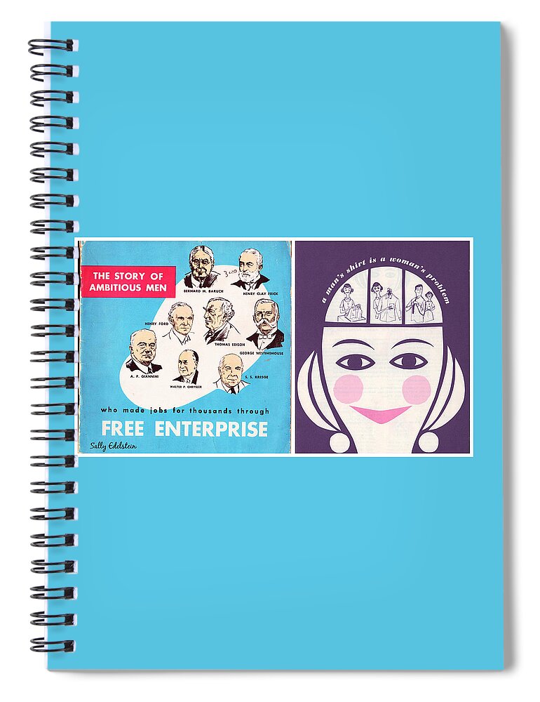 Women Spiral Notebook featuring the mixed media Ambitions by Sally Edelstein