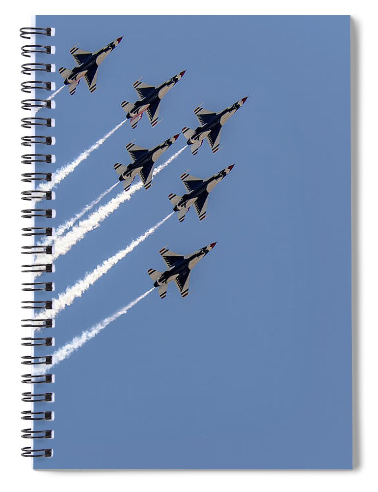 2020 Spiral Notebook featuring the photograph America Strong Atlanta - Thunderbirds 2 by David R Robinson