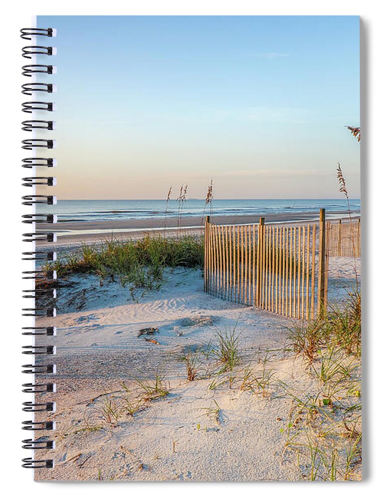 American Beach Spiral Notebook featuring the photograph American Beach Sea Oats by Scott Moore