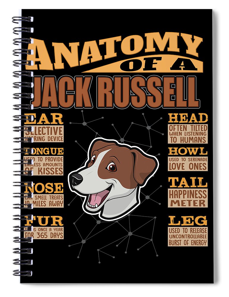 Square Jack Russell Luxury Plain Notebook Sketch Book English