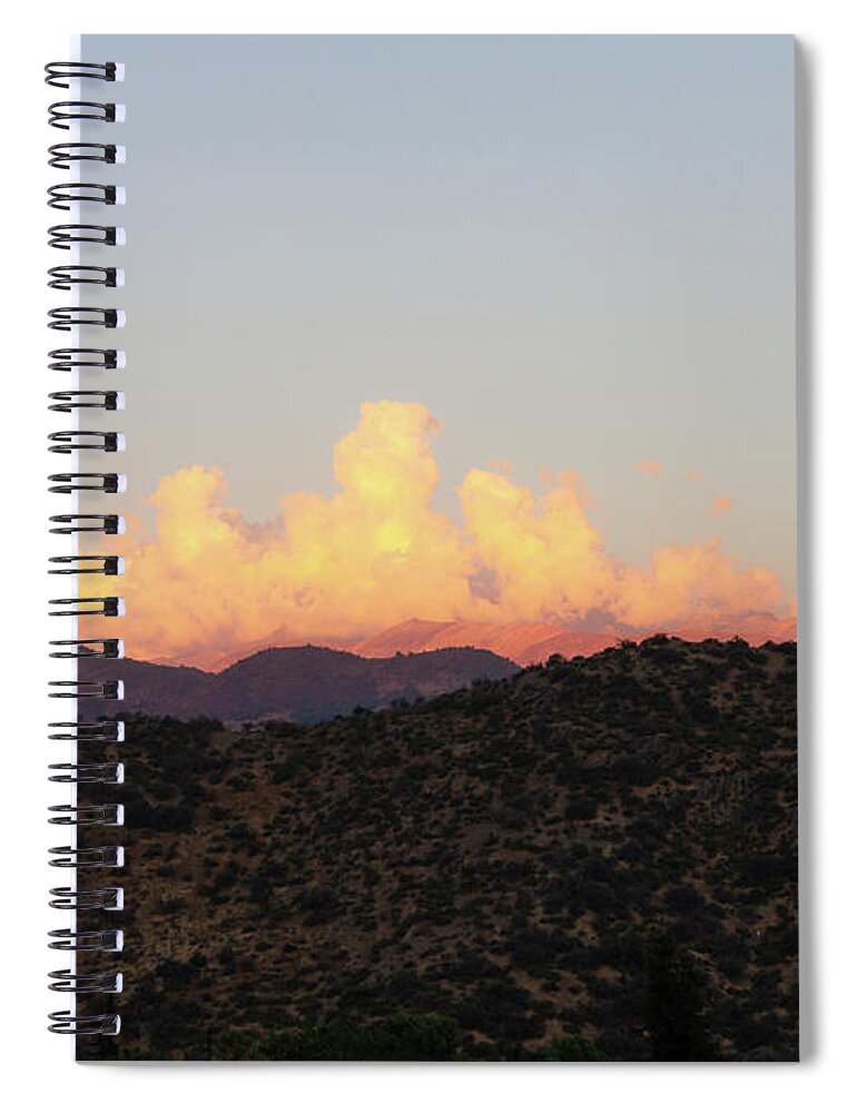 Andean Spiral Notebook featuring the photograph Andes Net by Josu Ozkaritz