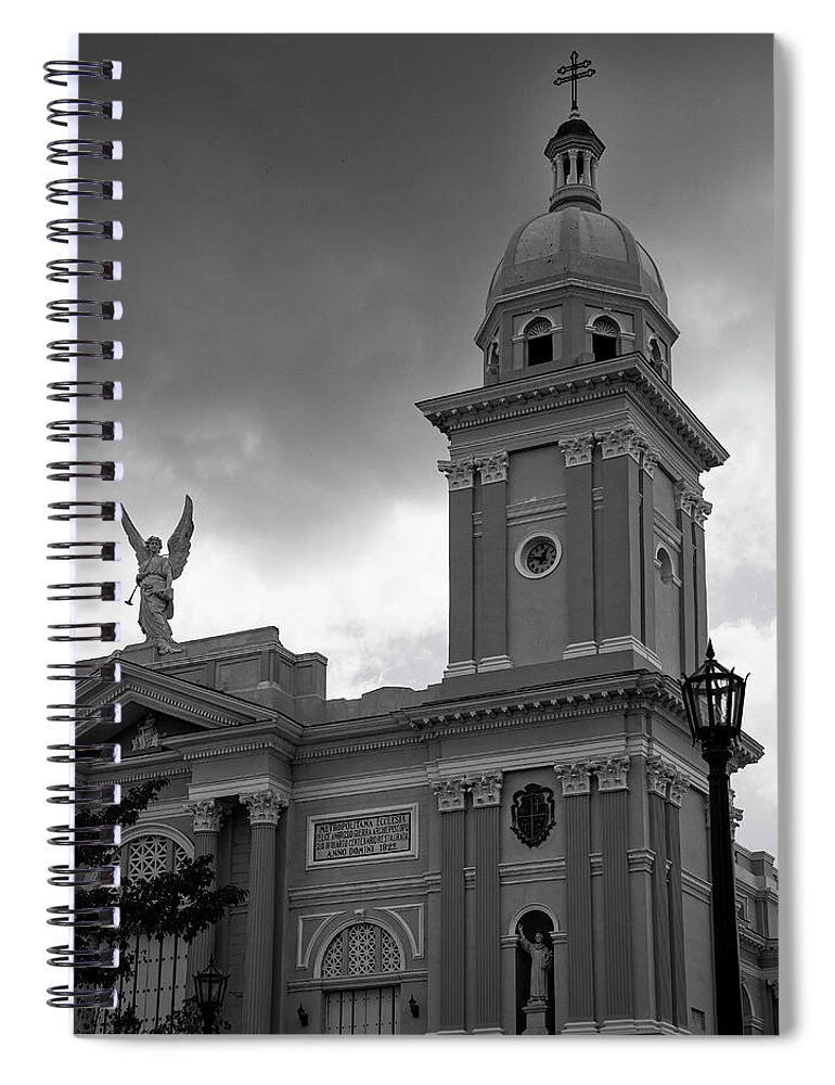 Cuba Spiral Notebook featuring the photograph Angel Amid the Storm by M Kathleen Warren