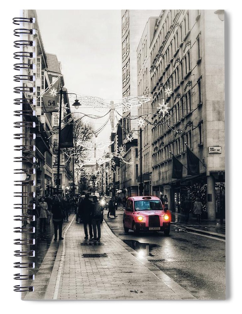 Angels Spiral Notebook featuring the digital art Angels in London by Gia Marie Houck