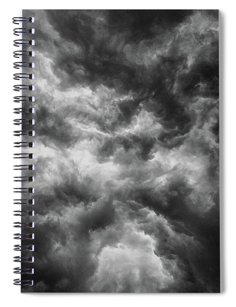 Clouds Spiral Notebook featuring the photograph Angry Clouds by Louis Dallara