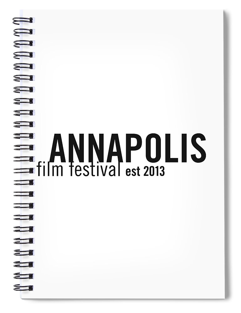Annapolis Film Festival Spiral Notebook featuring the digital art Annapolis Film Festival, est 2013 by Joe Barsin