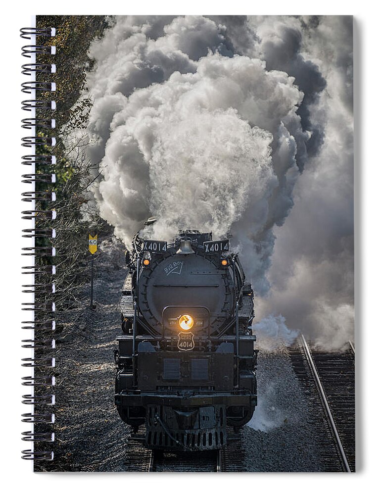 Railroad Spiral Notebook featuring the photograph Anne P. Baker Gallery Steel Rails Show 43 by Jim Pearson