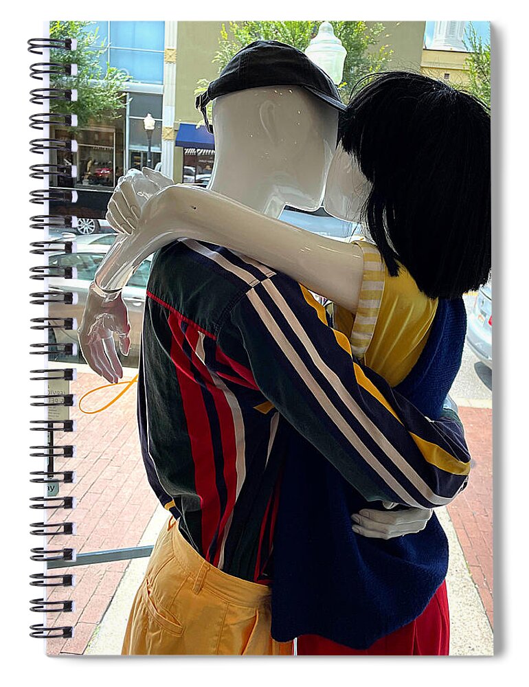 Manikin Spiral Notebook featuring the photograph Anonymous Love by Lee Darnell