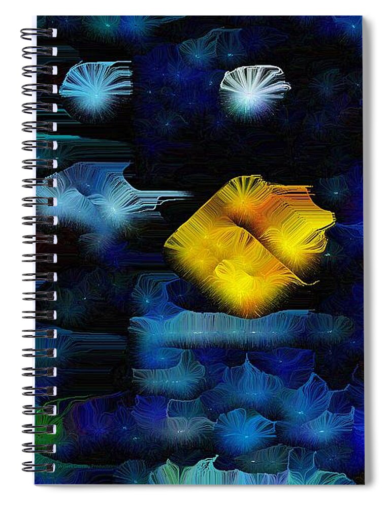 Stars Spiral Notebook featuring the painting Another Starry Starry Vincent Van Gogh Social Distance Night Number 2 by Aberjhani