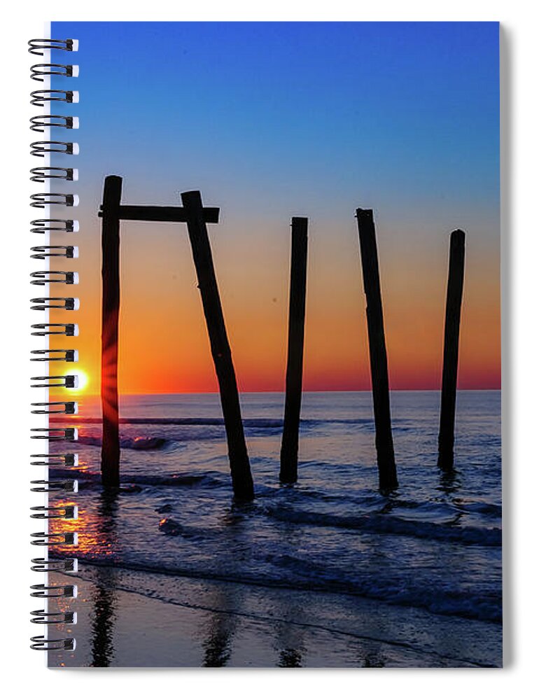 59th Pier Spiral Notebook featuring the photograph Another Sunrise by Louis Dallara