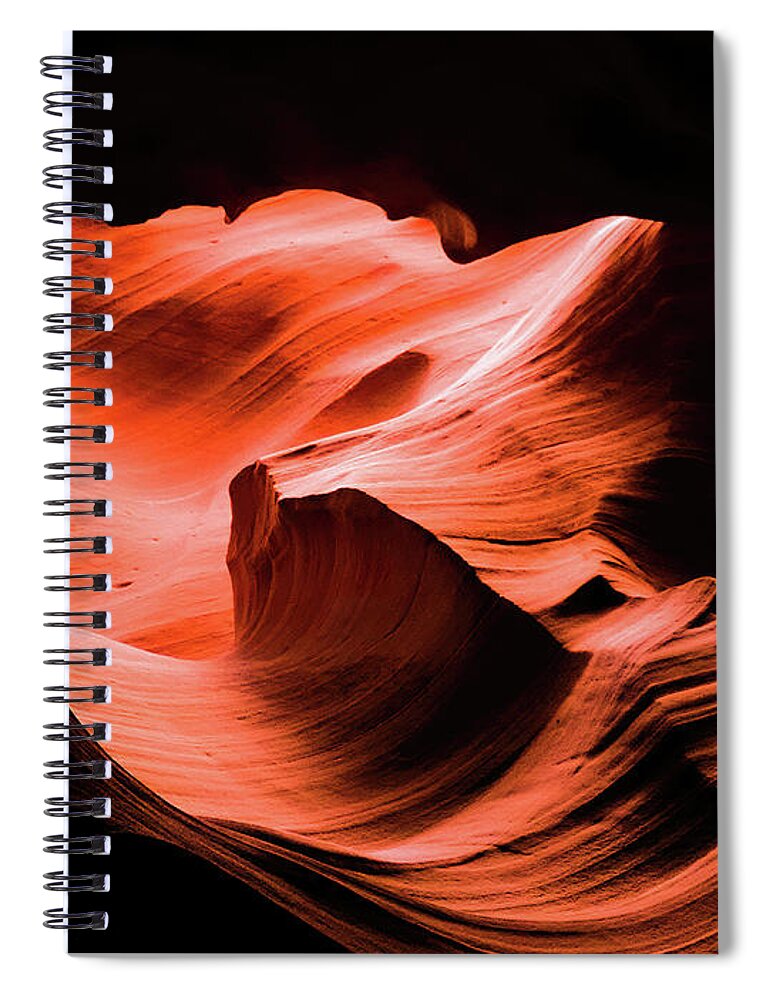 Antelope Canyon Spiral Notebook featuring the photograph Antelope Canyon V by George Harth