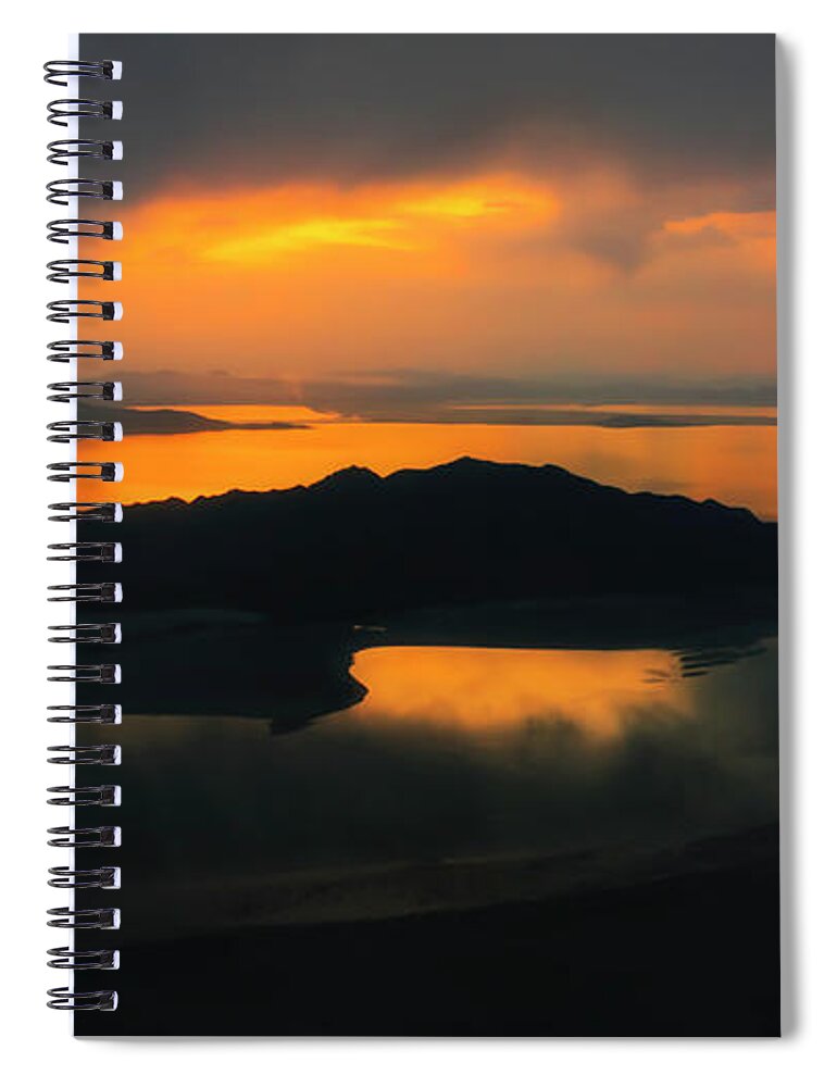 Utah Spiral Notebook featuring the photograph Antelope's Last Light by Ryan Manuel