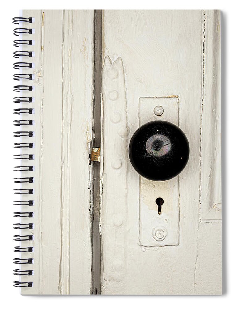 Door Spiral Notebook featuring the photograph Antique Door Knob 2 by Amelia Pearn
