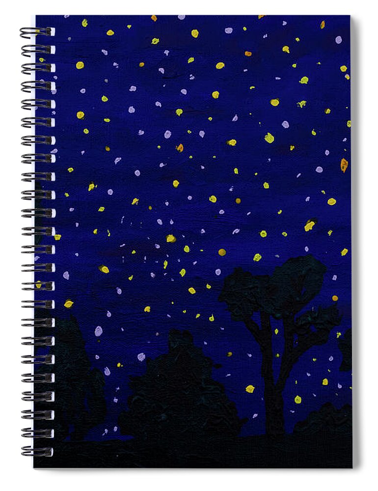 Stars Spiral Notebook featuring the photograph Appalachian Starry Night with Meteor by Thomas R Fletcher