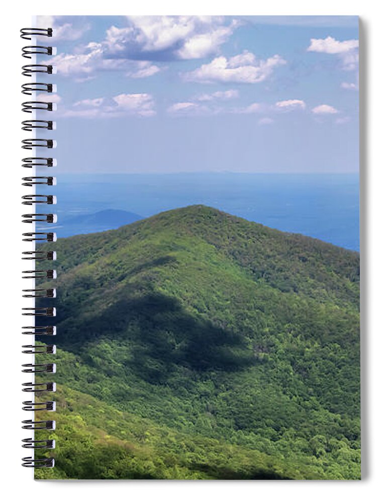 Blue Ridge Parkway Spiral Notebook featuring the photograph Apple Orchard Mountain Overlook - Blue Ridge Parkway by Susan Rissi Tregoning