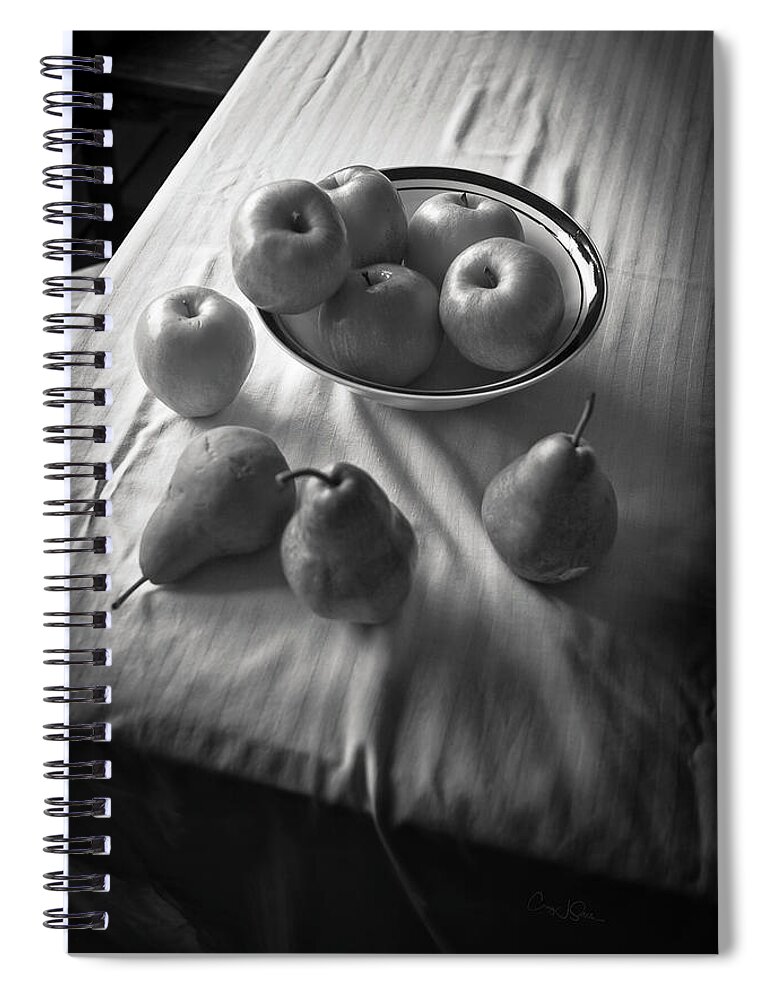 Apple Spiral Notebook featuring the photograph Apples and Pears by Craig J Satterlee