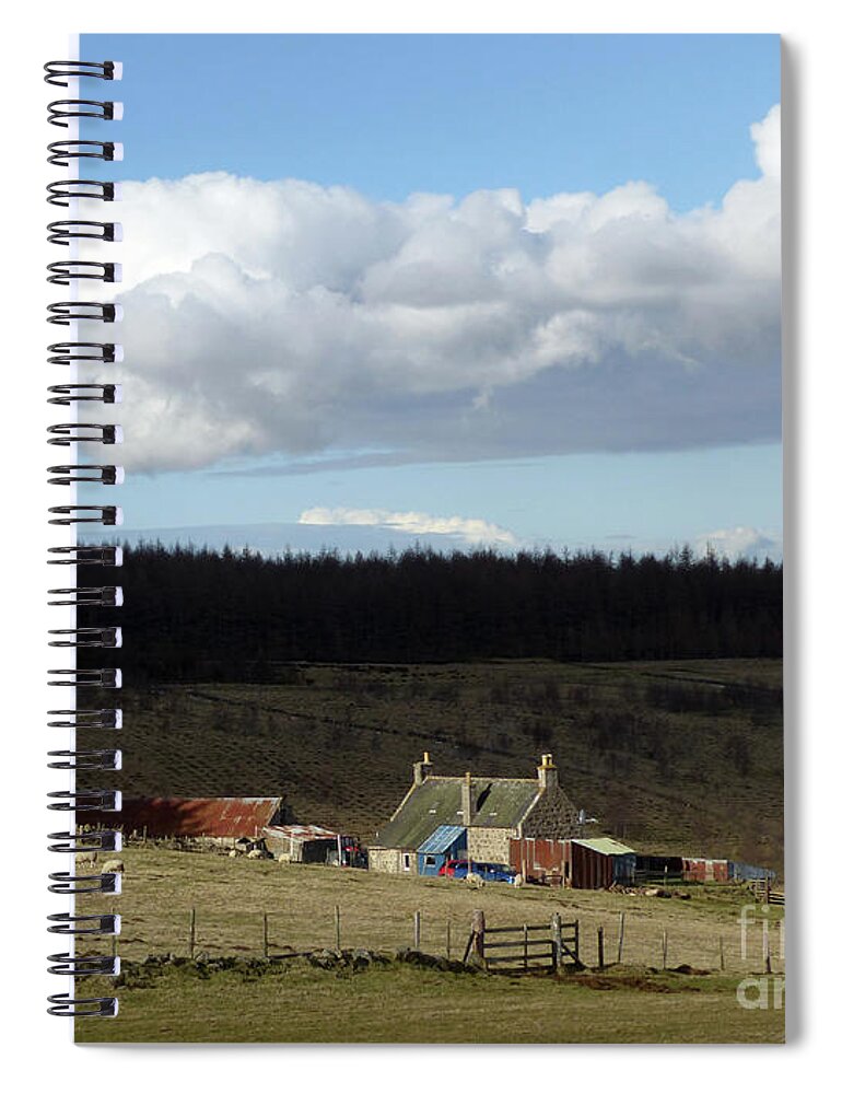Cabrach Spiral Notebook featuring the photograph April evening - Cabrach by Phil Banks