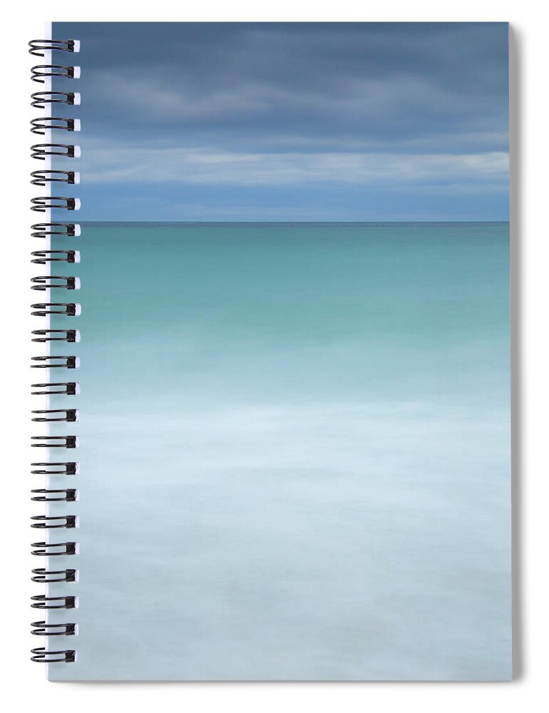 Aquamarine Spiral Notebook featuring the photograph Aquamarine Sea - North West Scotland by Anita Nicholson