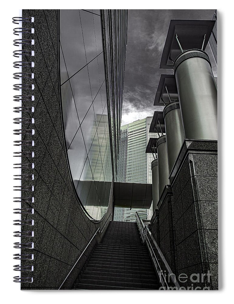 Architecture Spiral Notebook featuring the photograph Architectural I by Worldwide Photography
