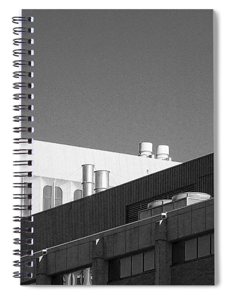 Contrast Spiral Notebook featuring the photograph Architecture 3 by Carol Jorgensen