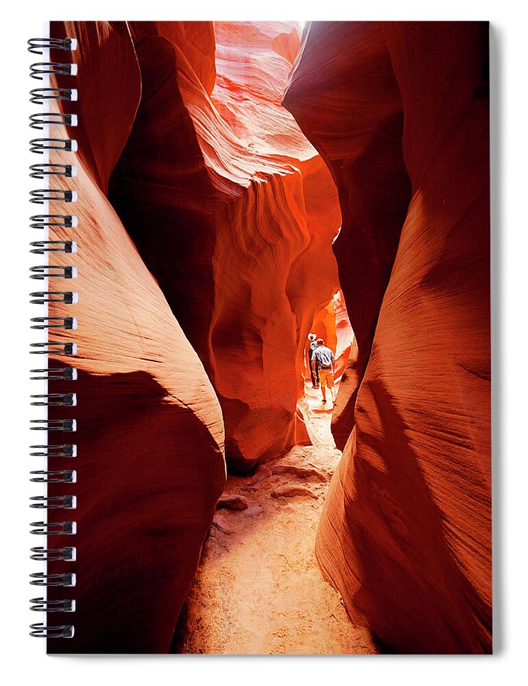 Canyon Spiral Notebook featuring the photograph Arizona Slot Canyon by Rick Wilking
