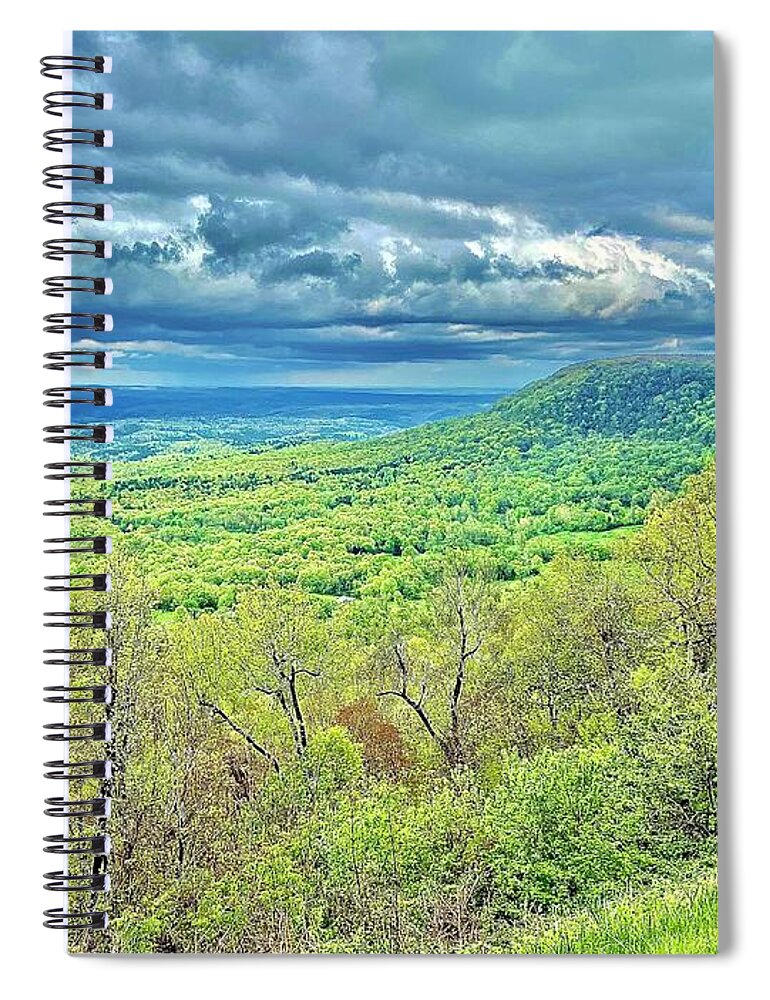 Mountain Spiral Notebook featuring the photograph Arkansas Grand Canyon by Michael Oceanofwisdom Bidwell