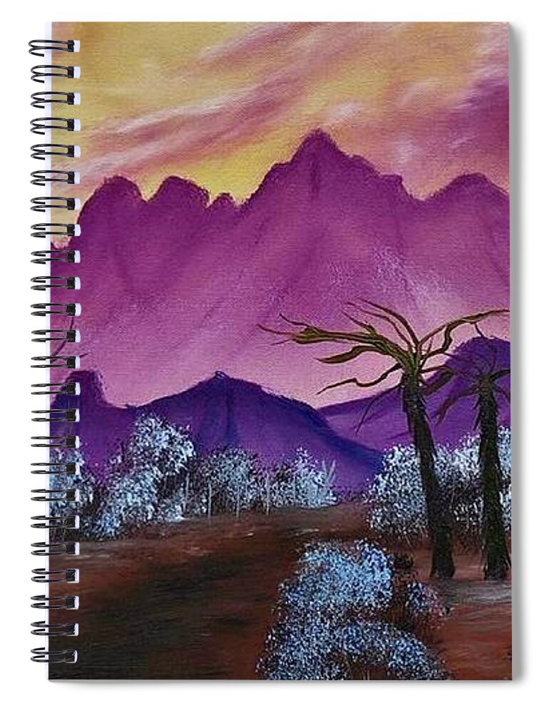  Spiral Notebook featuring the painting Aroma of Color by Jesse Entz