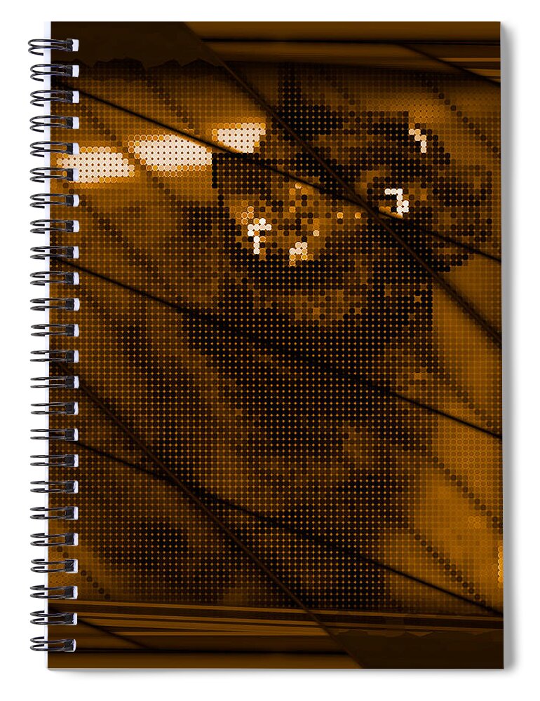 Abstract Spiral Notebook featuring the digital art Art 09.05.2022 - 01 by Marko Sabotin