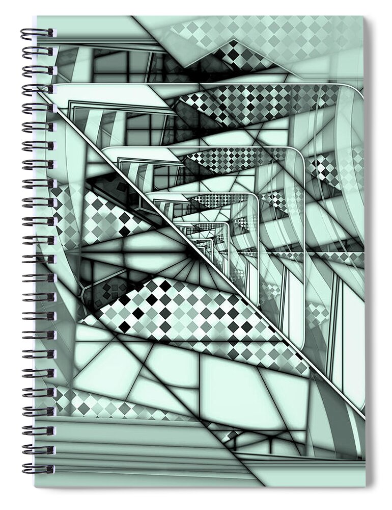 Digital Spiral Notebook featuring the digital art Art 18.05.2022 - 02 by Marko Sabotin