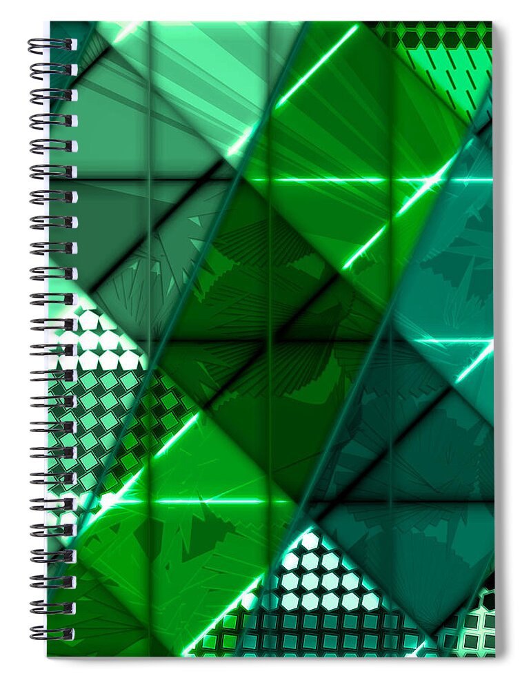 Digital Spiral Notebook featuring the digital art Art 25.03.2022 - 02 by Marko Sabotin