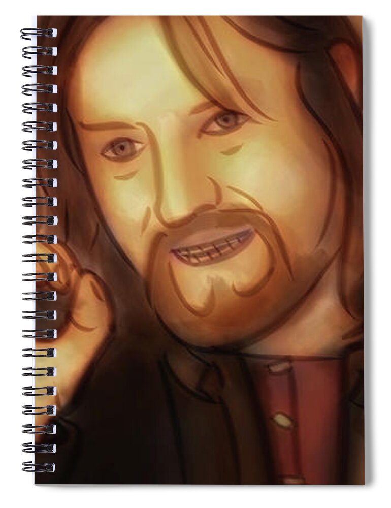 Fantasy Spiral Notebook featuring the digital art Art - One Does Not Simply by Matthias Zegveld