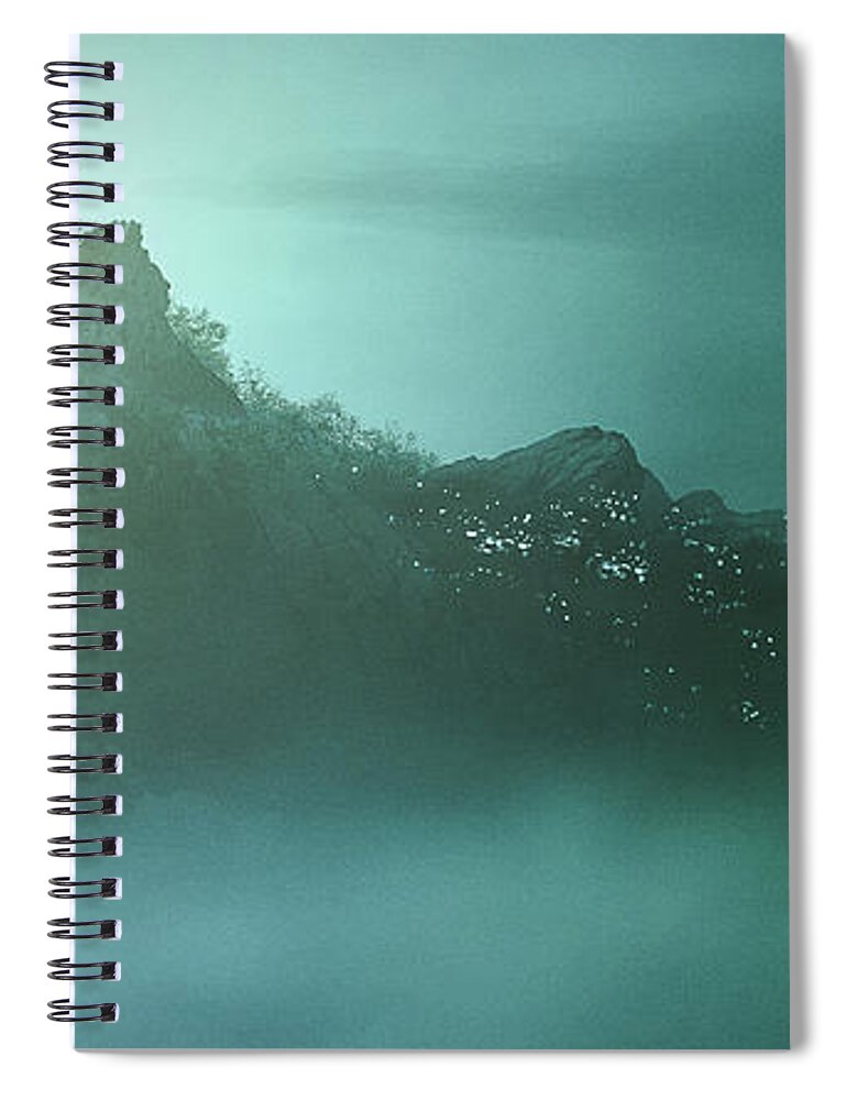 Rocks Spiral Notebook featuring the digital art Art - The Rock by Matthias Zegveld