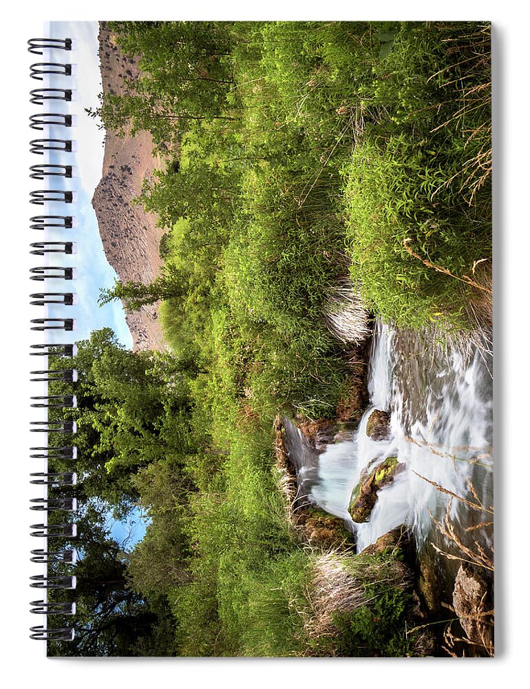 Keith Memorial Spiral Notebook featuring the photograph Keith Memorial Cascade Falls Black Hills South Dakota I by Patti Deters