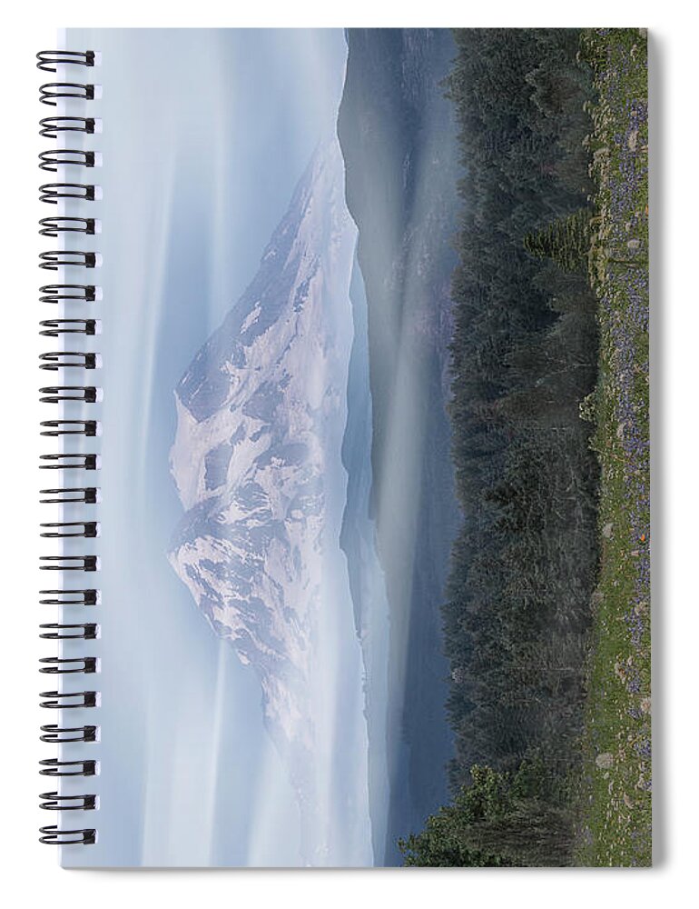 Mount Rainier Spiral Notebook featuring the photograph Mt. Rainier by Patti Deters