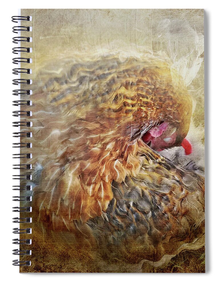 Poultry Passion Spiral Notebook featuring the photograph Poultry Passion by Anita Faye