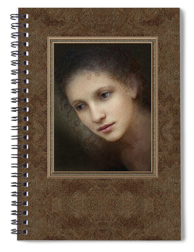 Spring Spiral Notebook featuring the pastel Spring Allegory by Kurt Wenner