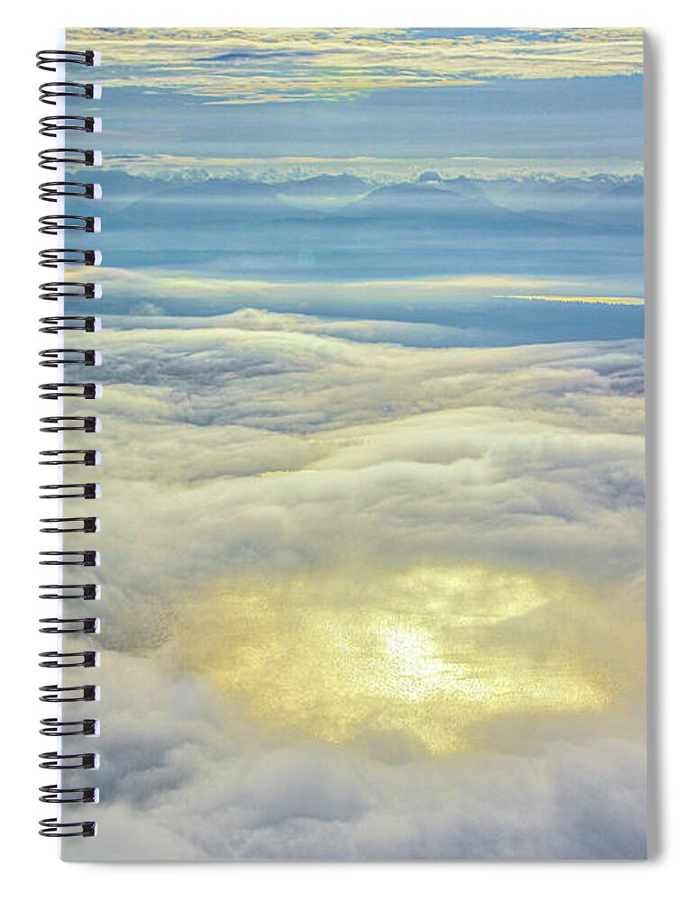 Inspirational Scripture Photograph Spiral Notebook featuring the photograph In The Morning by Deborah D Campbell