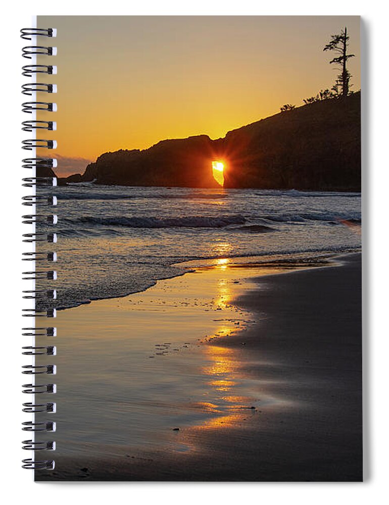 Inspirational Scripture Photograph Spiral Notebook featuring the photograph Sun and Shield by Deborah D Campbell