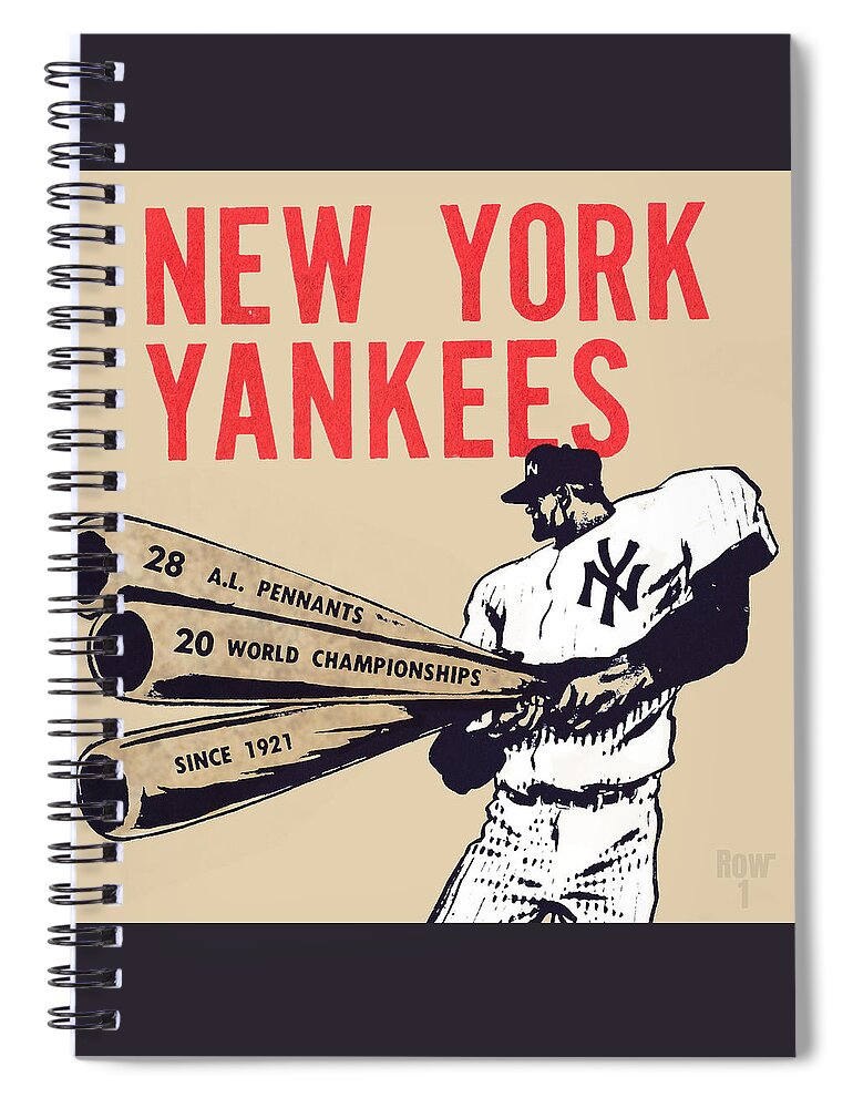 1950 New York Yankees Sketch Book Spiral Notebook by Row One Brand - Fine  Art America