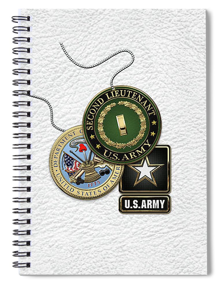 U.S. Army Second Lieutenant - 2LT Rank Insignia with Army Seal and