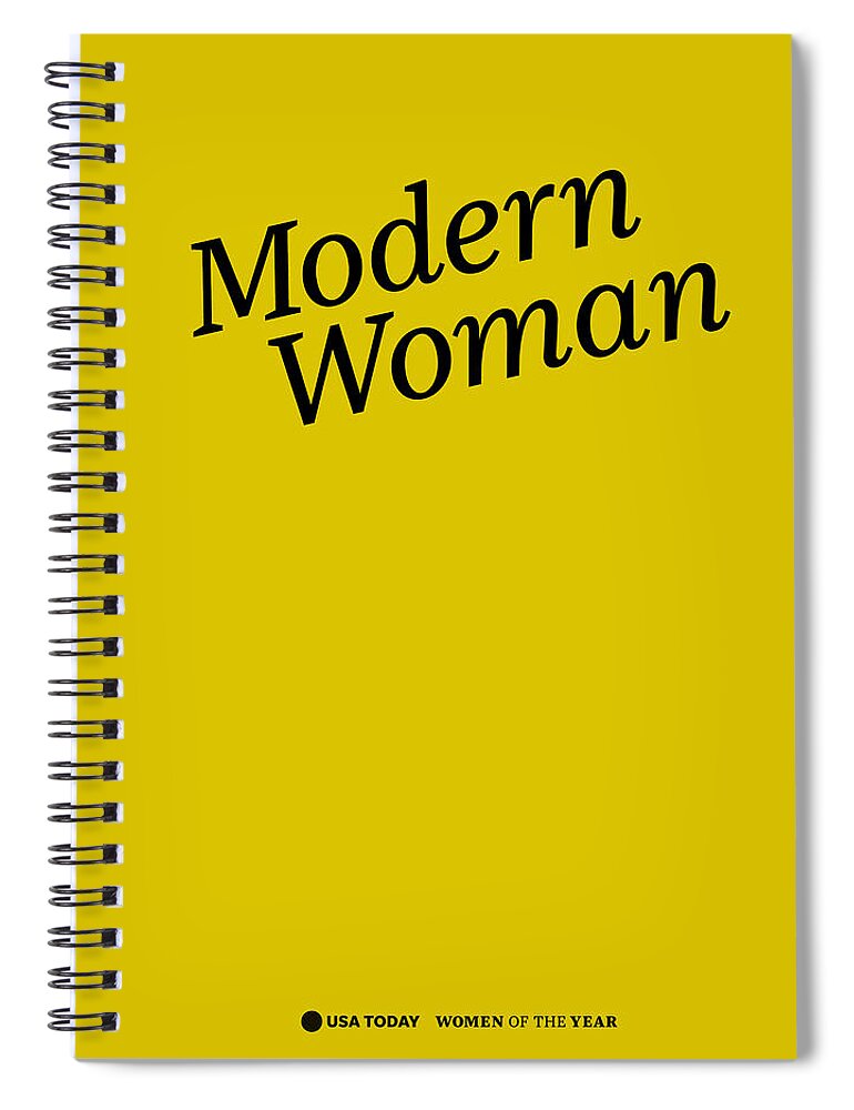 Usa Today Spiral Notebook featuring the digital art Modern Woman Black #2 by Gannett Co