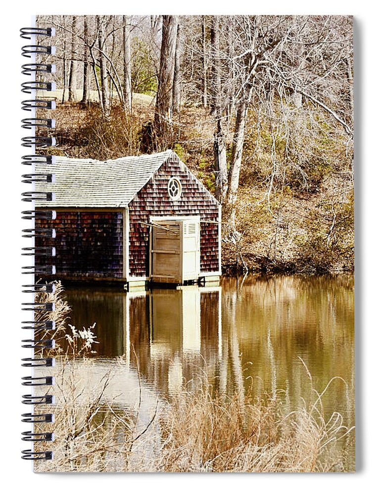 Lake Spiral Notebook featuring the photograph At Winter's End by Rachel Morrison