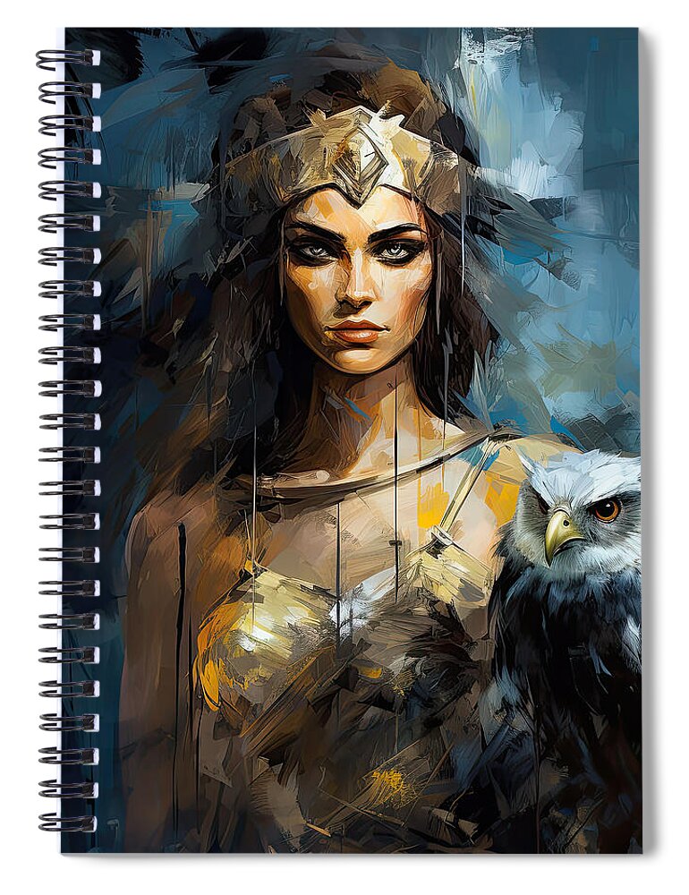 Athena Spiral Notebook featuring the photograph Athena by Lourry Legarde