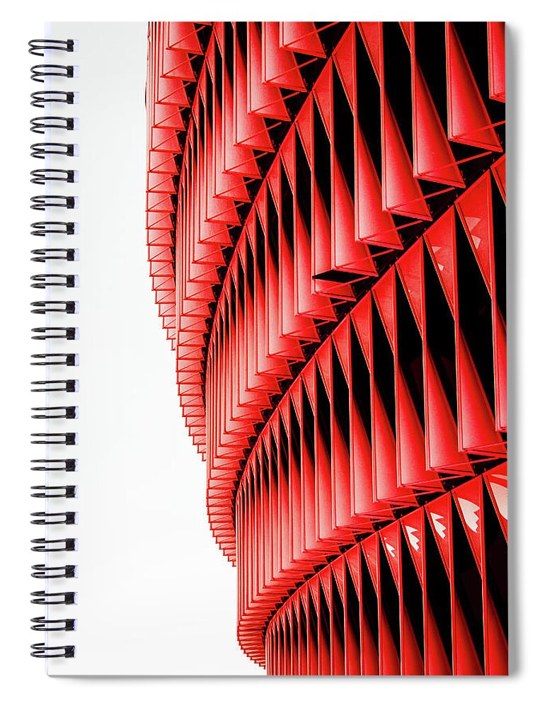 Athletic Club Spiral Notebook featuring the photograph Athletic Club Bilbao Stadium by Josu Ozkaritz