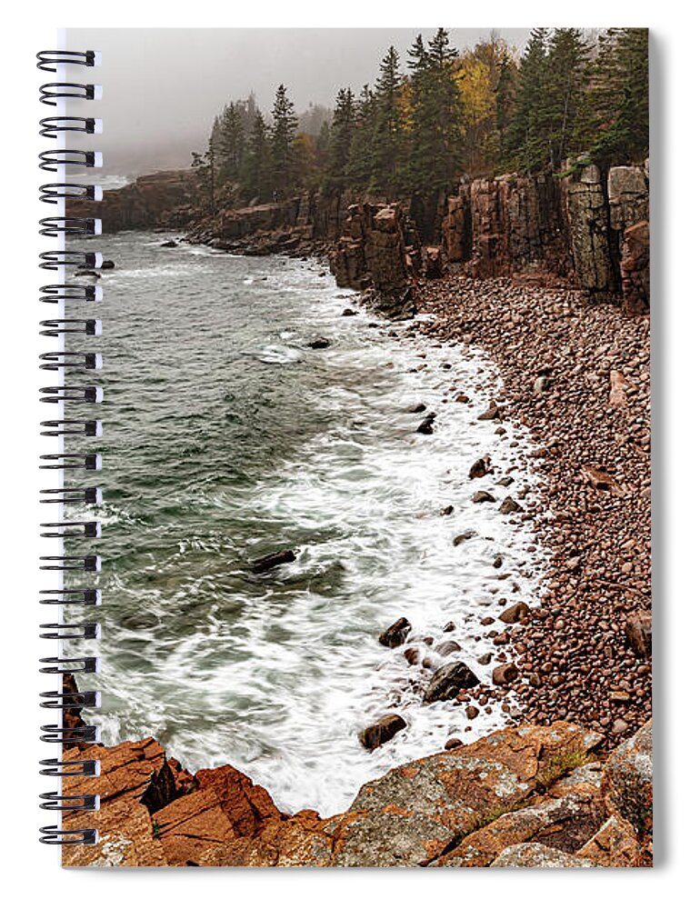Mt Desert Island Spiral Notebook featuring the photograph Atlantic Coast Acadia NP by William Christiansen