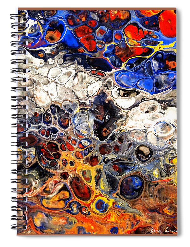  Spiral Notebook featuring the painting Au Naturel by Rein Nomm