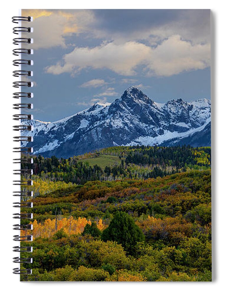 Mount Sneffels Spiral Notebook featuring the photograph Autumn at the Dallas Divide by Kevin Schwalbe